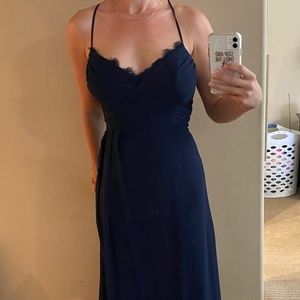 Hayley Paige Occasions Navy Dress